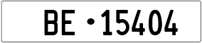 Truck License Plate